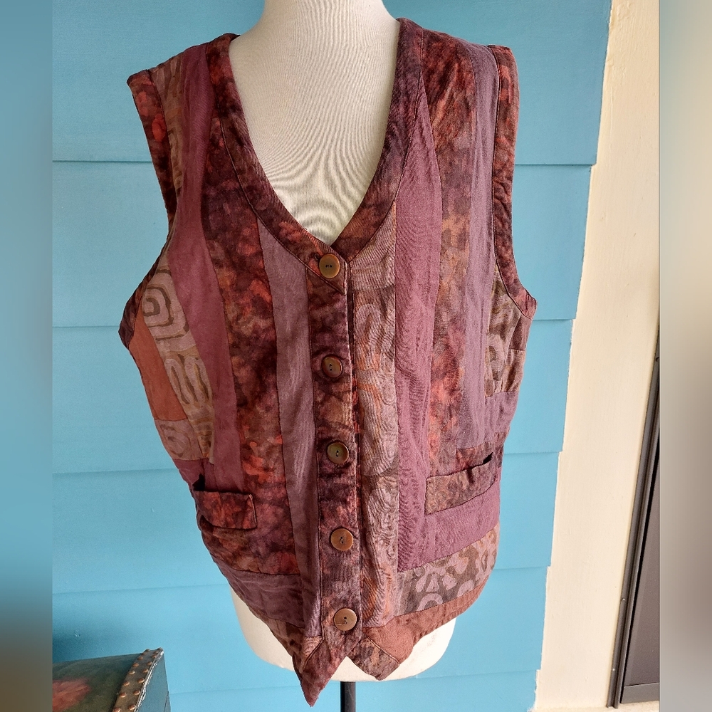 Women's Purple Patchwork Blouse